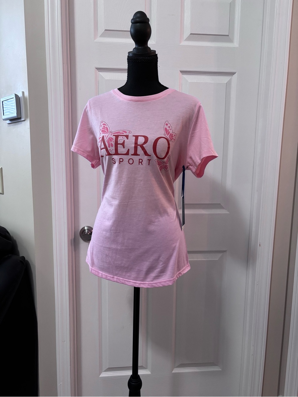 Aeropostale Pink 'AERO SPORT' Short Sleeve Tee